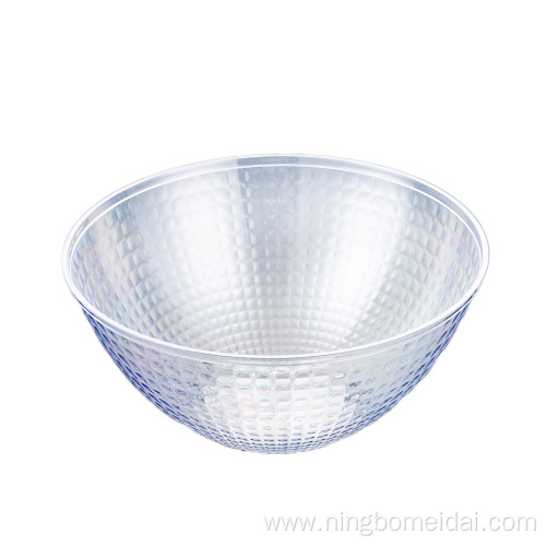 Heat sell transparent round disposable plastic fruit bowl